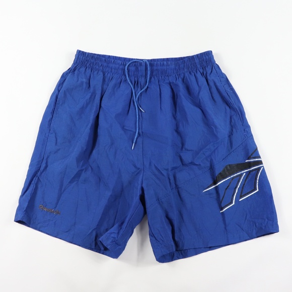 Reebok Other - 90s Reebok Mens Large Big Logo Swim Trunks Blue